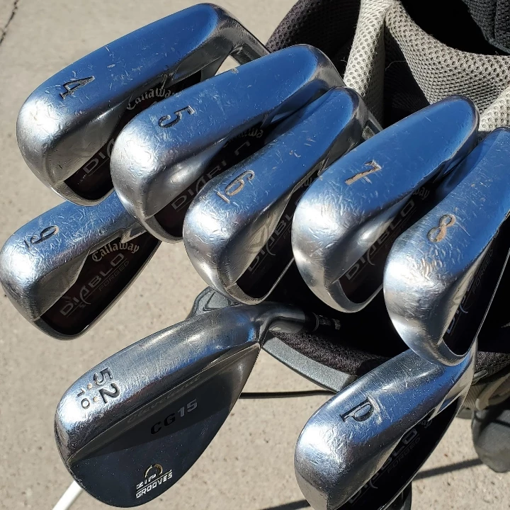 Callaway Diablo Forged 4-PW. Cleveland 52°. 1 Callaway Diablo Forged 4-PW. Cleveland 52°.