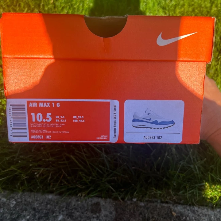 Nike Air Max 1 G Golf Shoes 10.5 AQ0863-102 6 Nike Air Max 1 G Golf Shoes 10.5 AQ0863-102 - Image 6