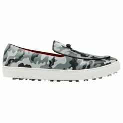 NEW G/Fore Mens Camo Belgian Loafer Golf Shoes Charcoal Size 8 M